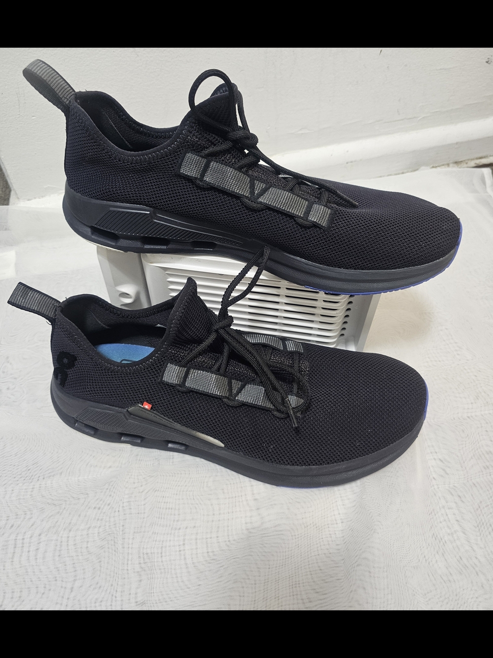 On CloudeasyBlack MeshLaceUp LowTop AthleticSneakers 3MO11730485Size US13 UK12.5 - Picture 10 of 12